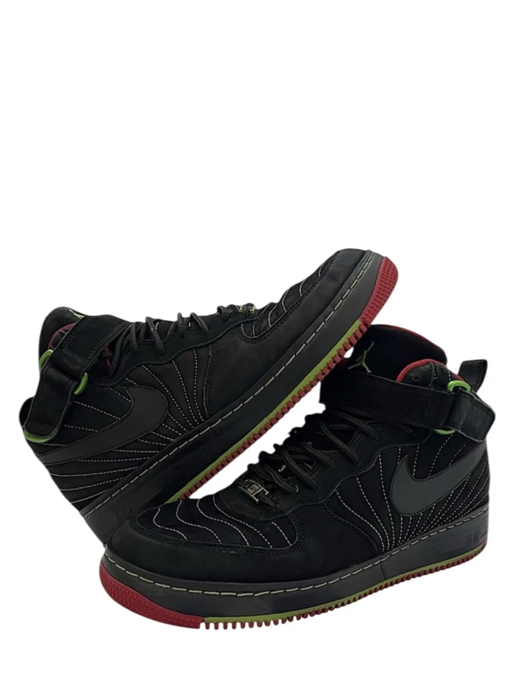 JORDAN - AJF12 BLACK RED GREEN PREMIER AJ x AF1 - ULTIMATE COLLABORATION (2007)